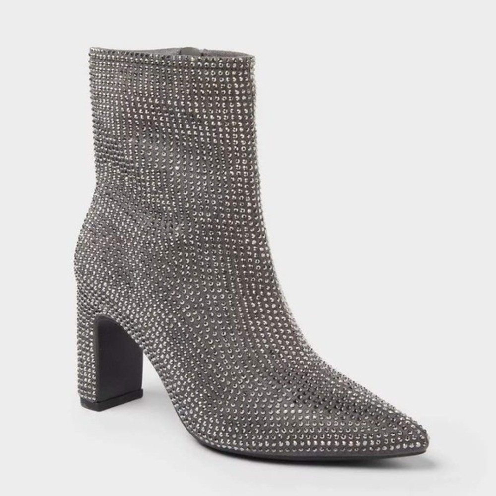 Women's Gloria Boots by A New Day Silver Size 6 New With Tags